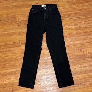 Abercrombie & Fitch Women's Black Straight Leg Jeans